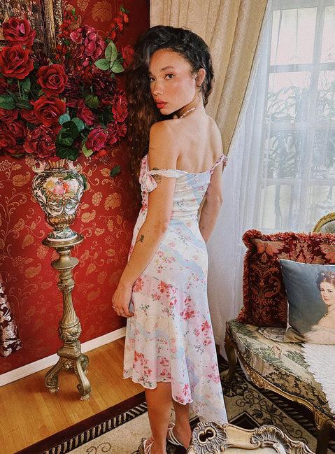 Smitten Asymmetric Maxi Dress Multi Product Image