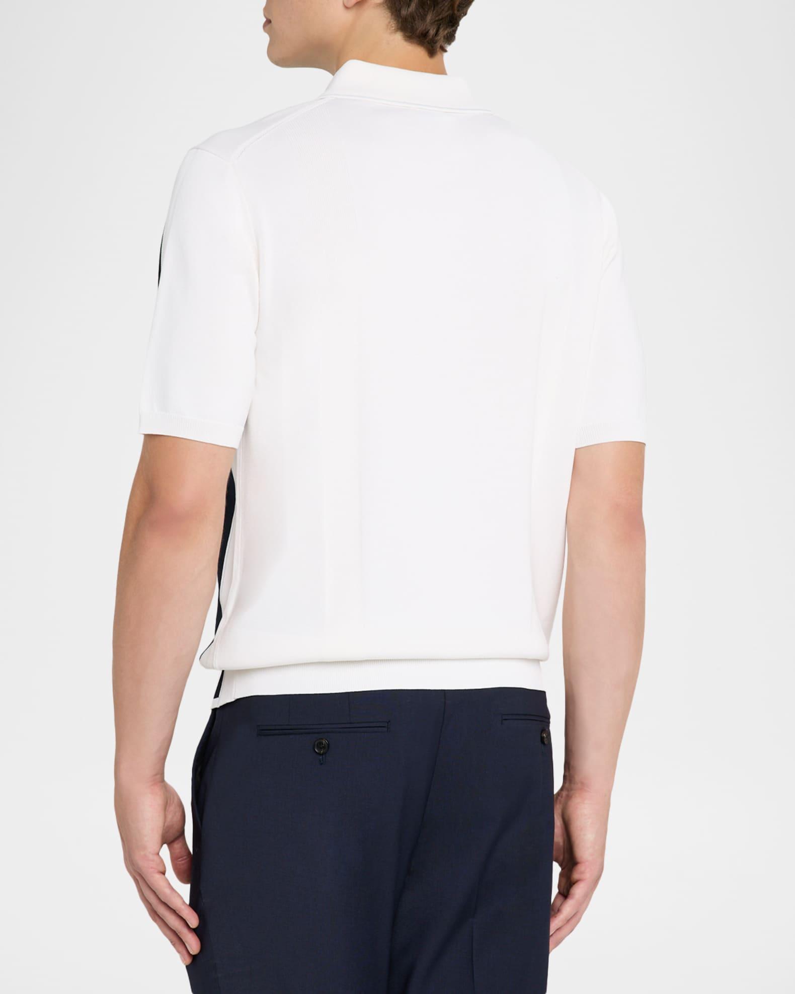 Men's Pentel Color-Block Knit Polo Shirt Product Image