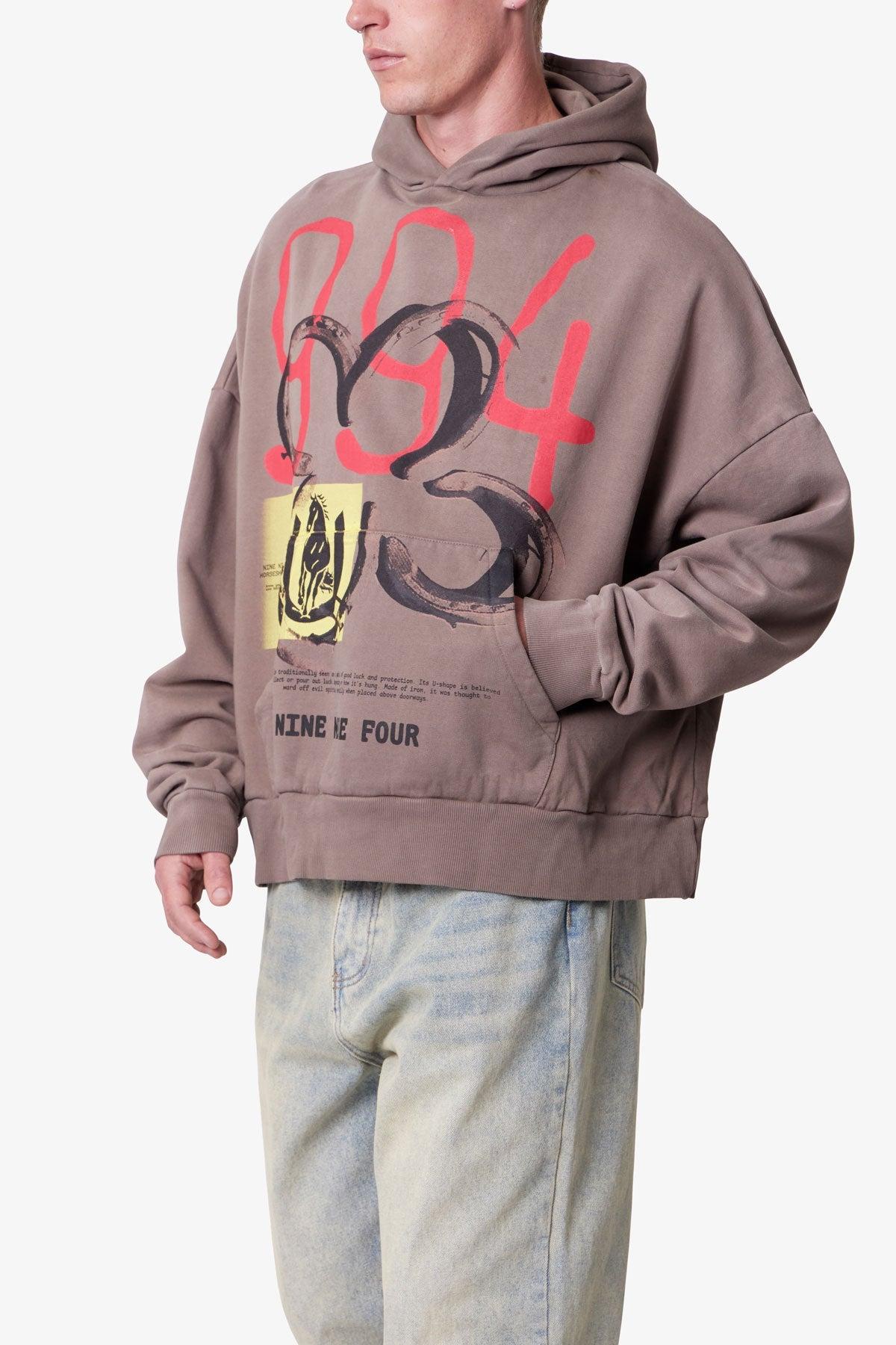 Horseshoe Hoodie - Brown Product Image