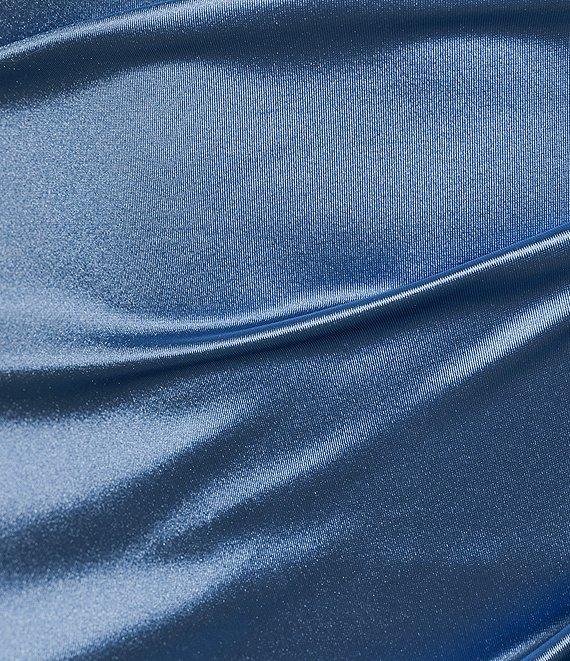 Honey and Rosie Spaghetti Strap Square Neck Ruffle Dress Product Image