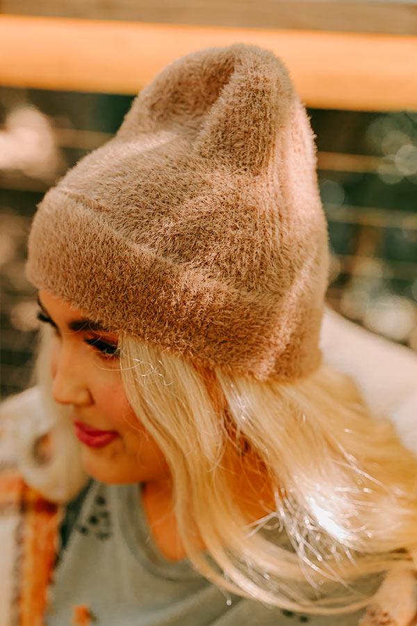 Snowy Afternoon Ultra Soft Beanie in Mocha Product Image