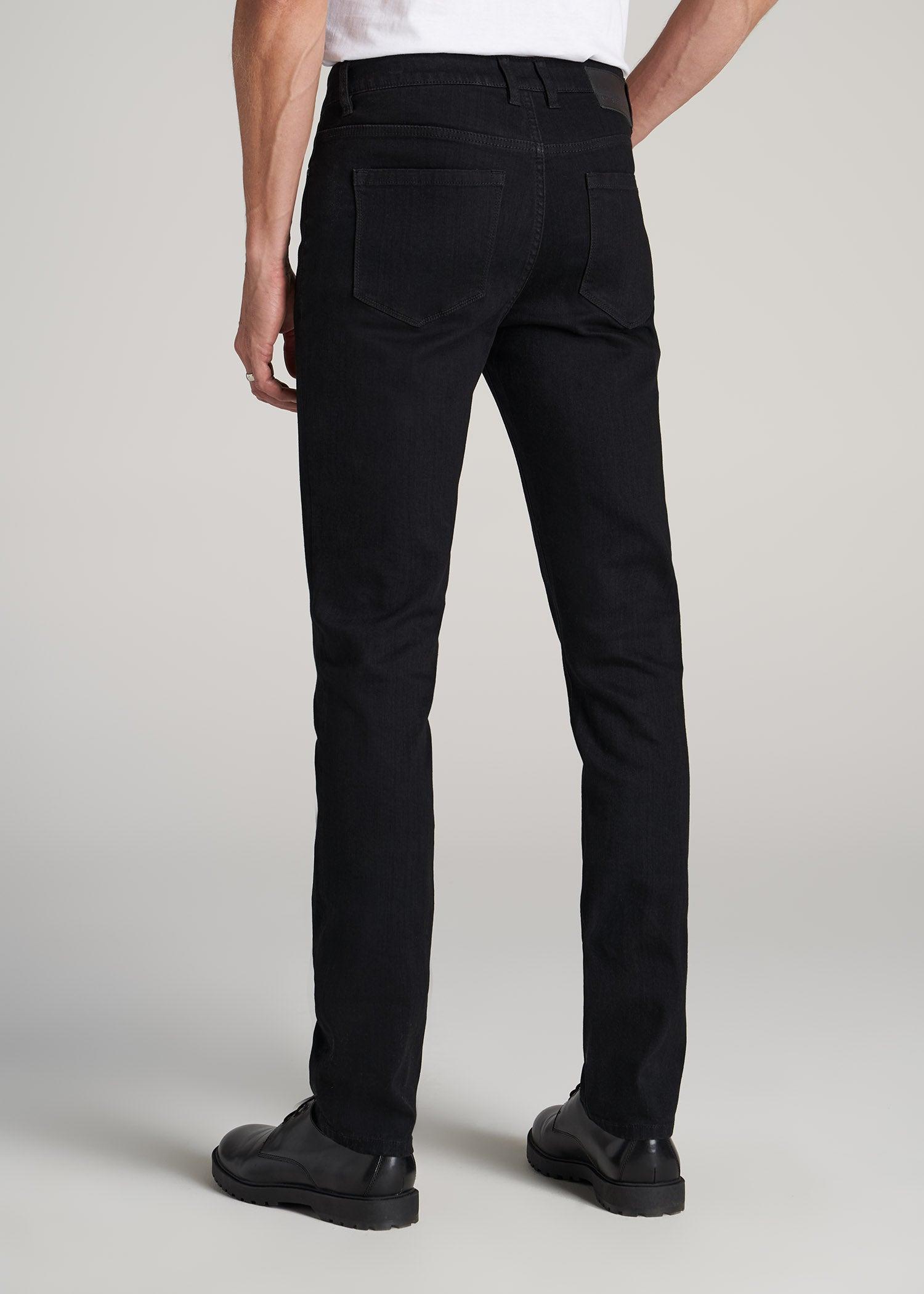 Dylan Slim Fit Jeans for Tall Men in Black Product Image