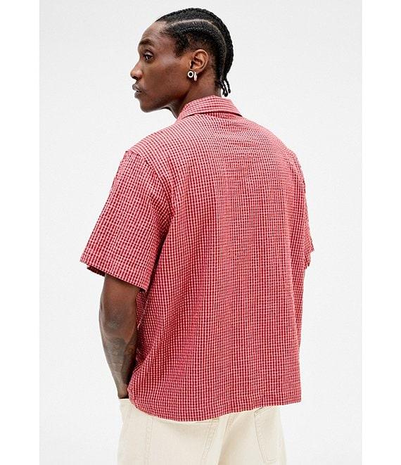 BDG Urban Outfitters Checked Short Sleeve Seersucker Shirt Product Image