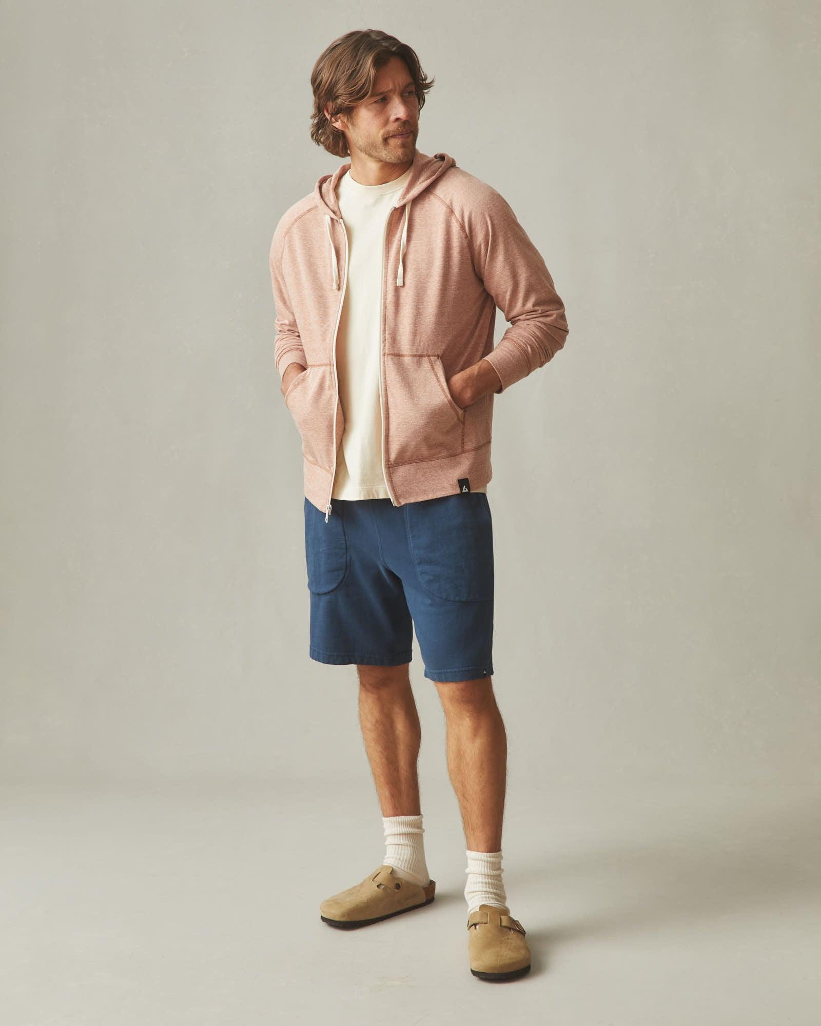 Men's Lightweight Full Zip - Canyon Clay Heather Product Image