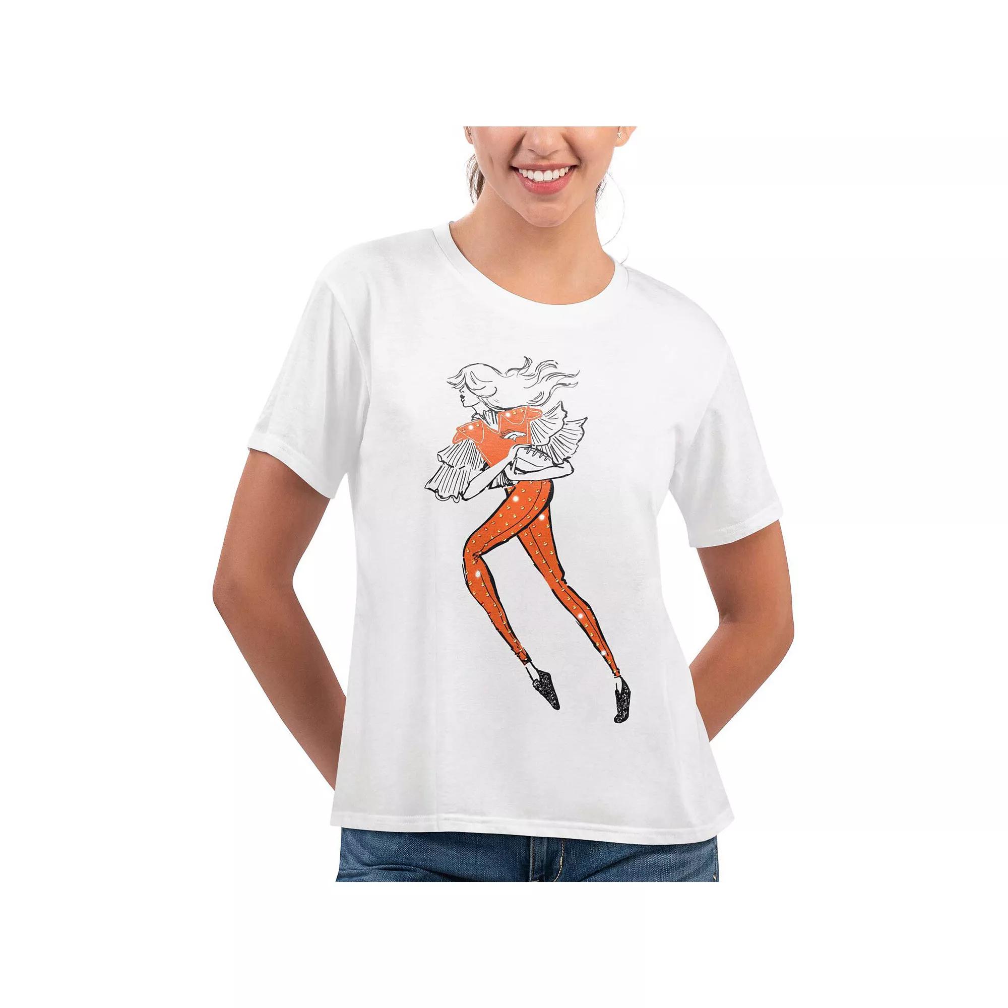 Women's G-III 4Her by Carl Banks White Los Angeles Rams Play The Ball T-Shirt, Size: XL Product Image