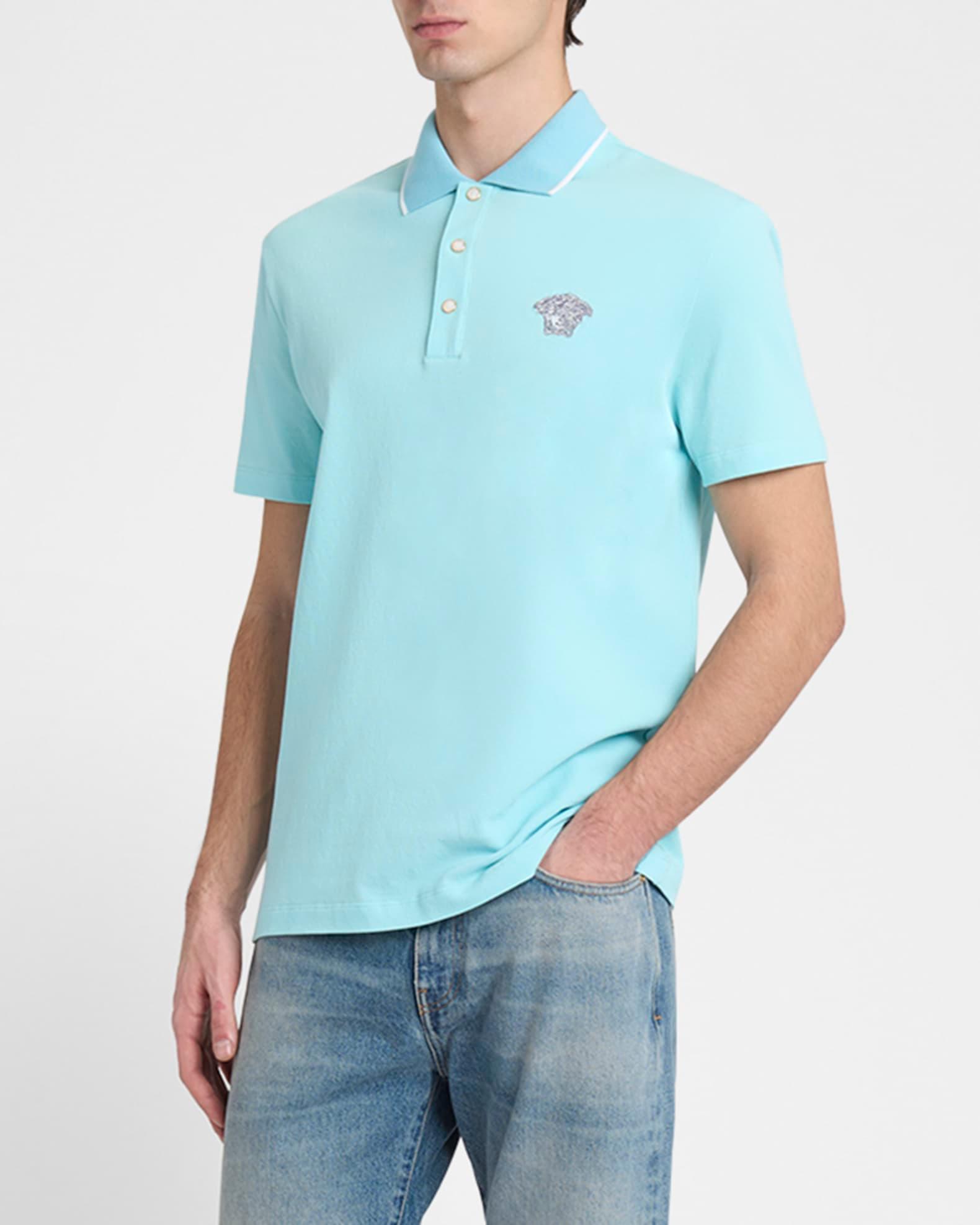 Men's Medusa Pique Polo Shirt Product Image