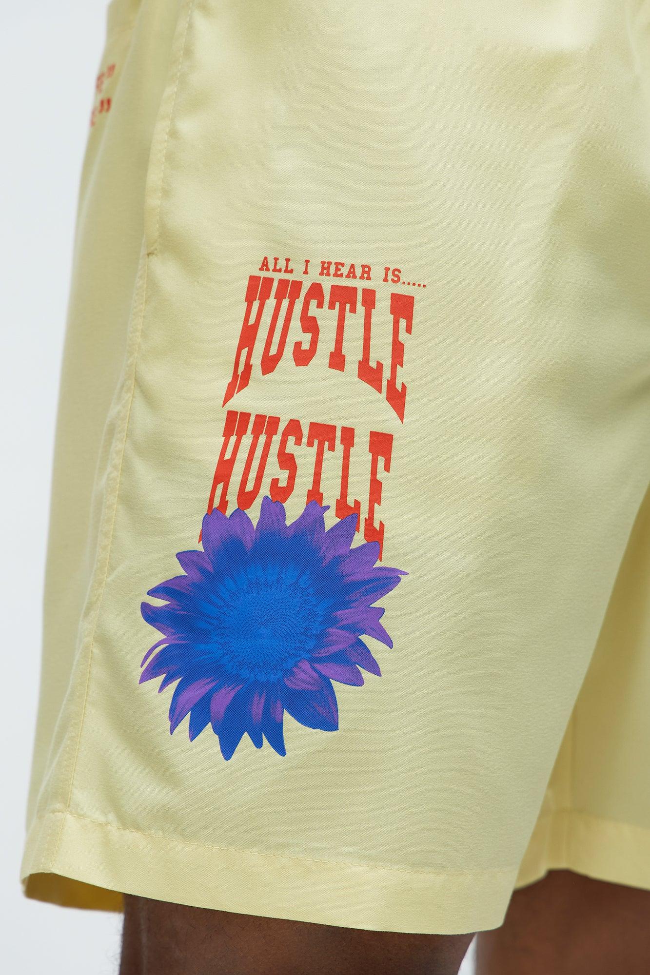 Stop And Smell The Flowers Swim Mid Trunk - Yellow Product Image