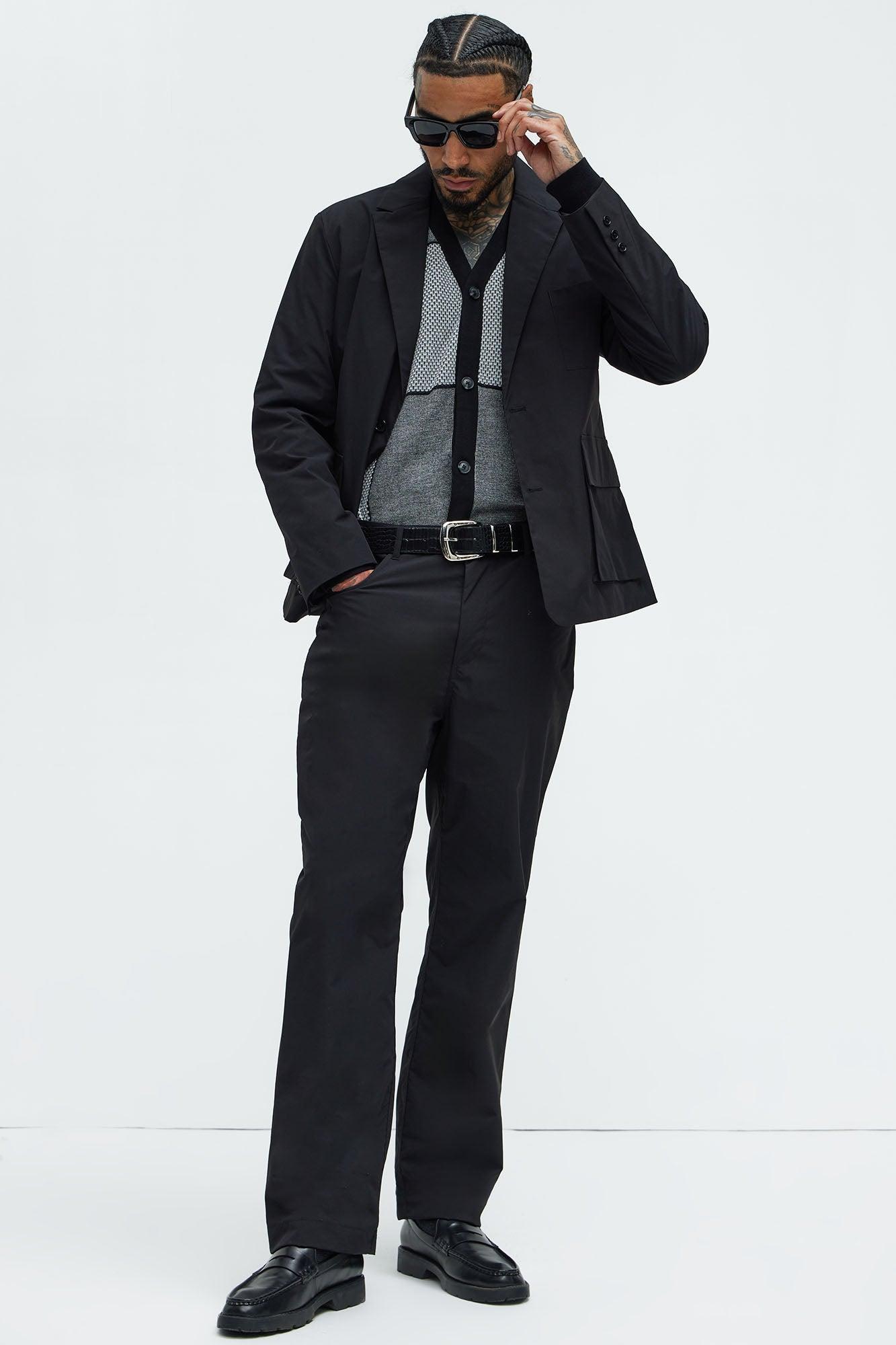 Ansel Tech Straight Commuter Pants - Black Product Image