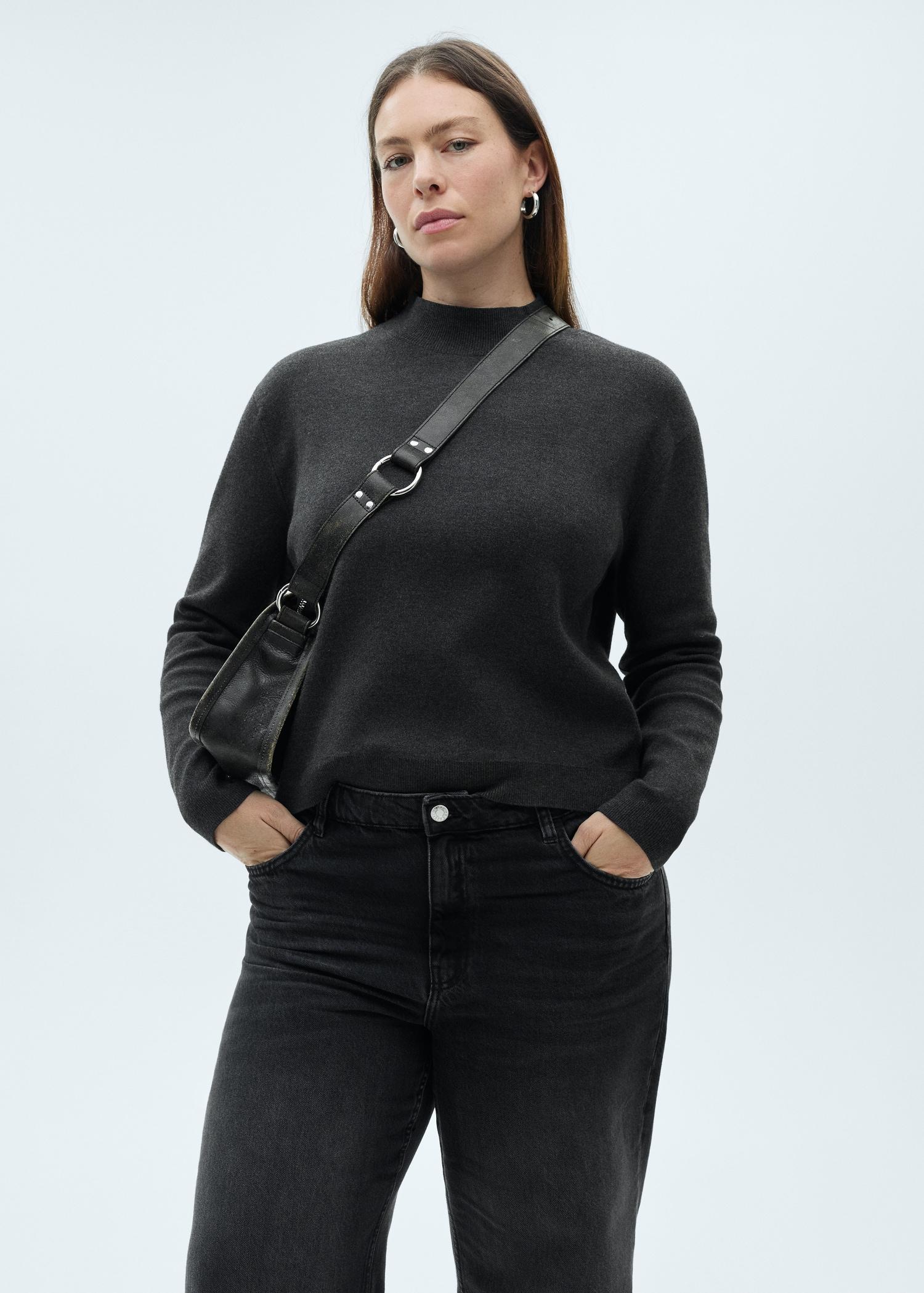 Danila wideleg high-rise jeans - Women | MANGO USA Product Image