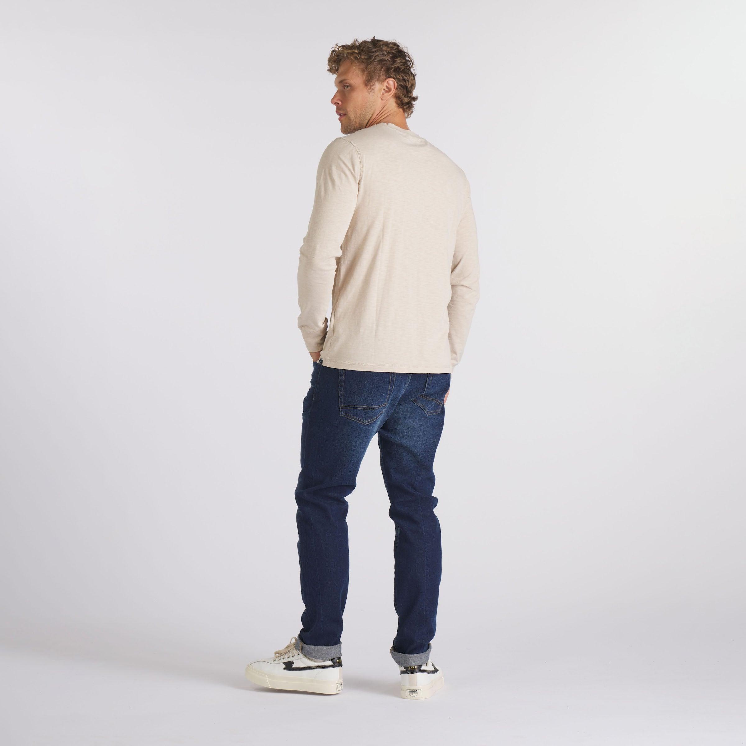 Hewitt Garment Dyed Pocket Tee - Ecru Product Image