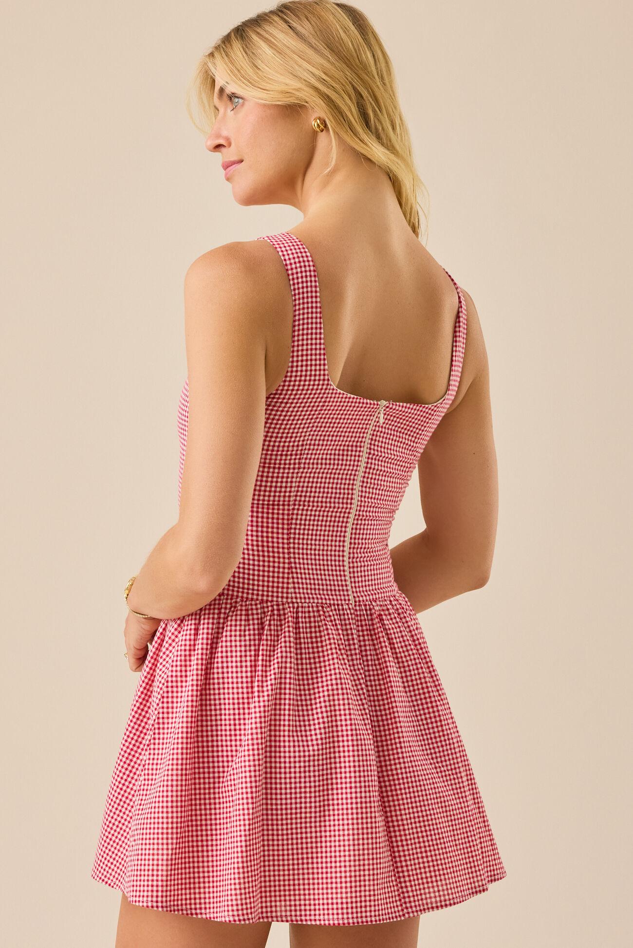 June Gingham Mini Dress Product Image