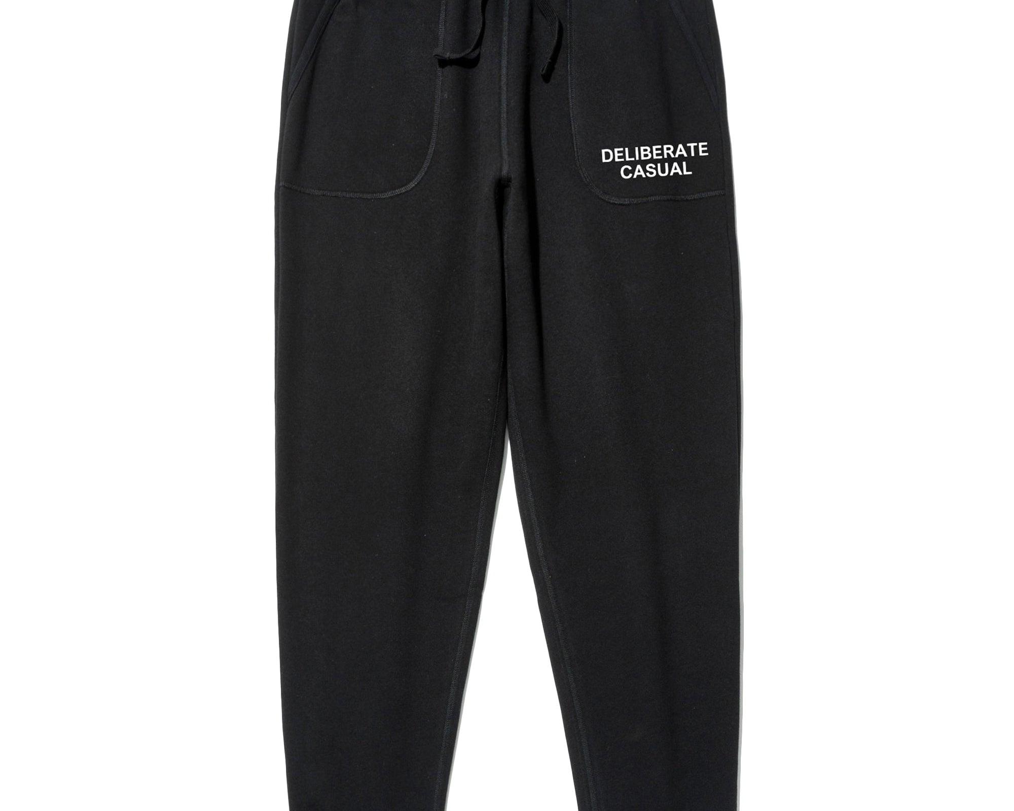 Deliberate Casual Step-Up Sweatpants / Black Product Image