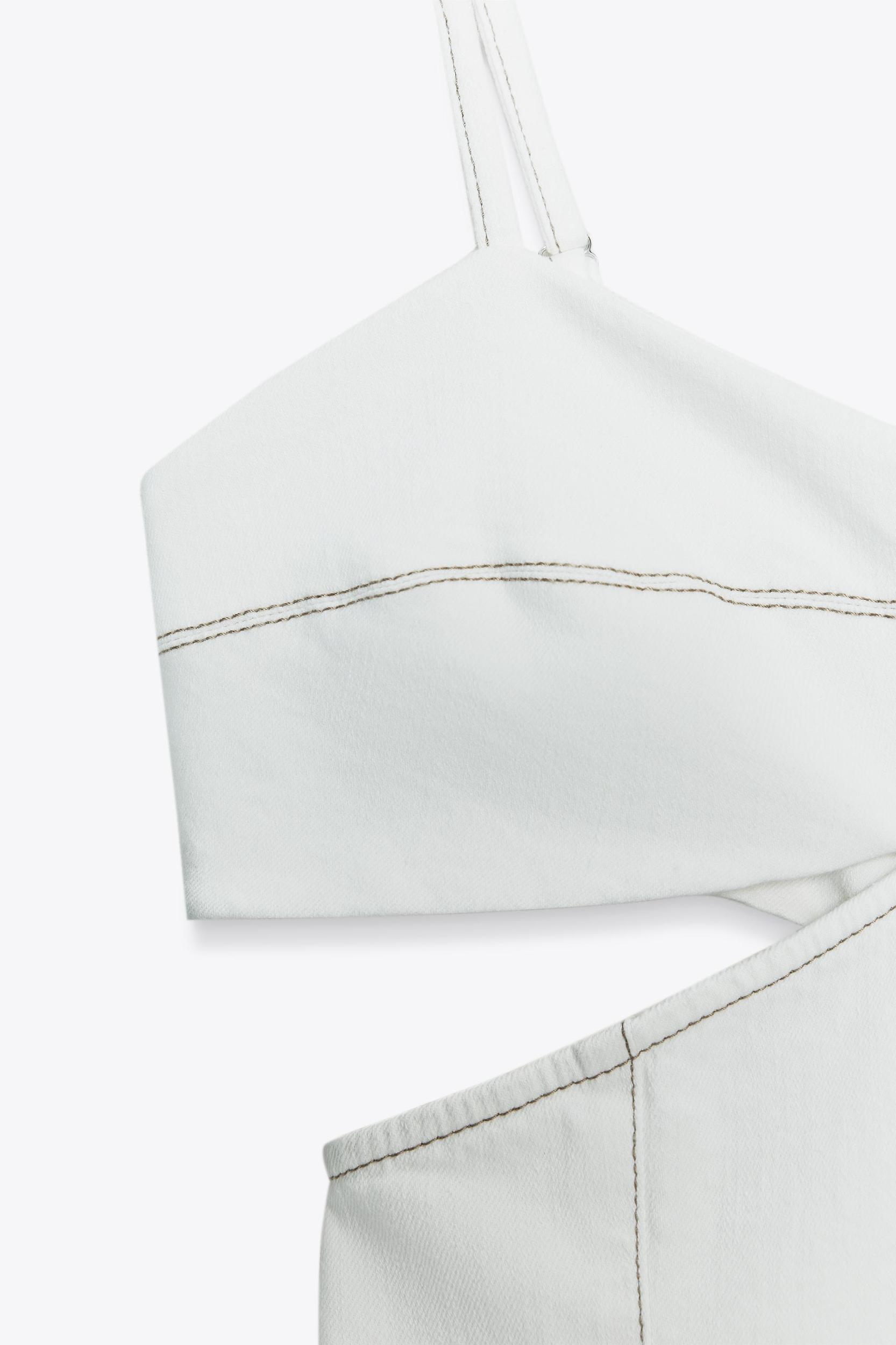 Z1975 CUT OUT DENIM MIDI DRESS Product Image