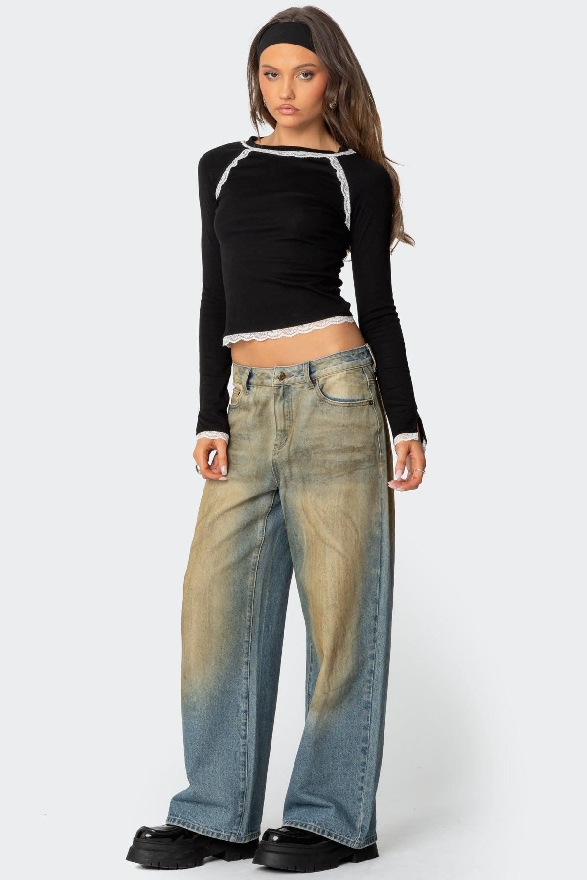 Edith Lacey Ribbed Top Product Image