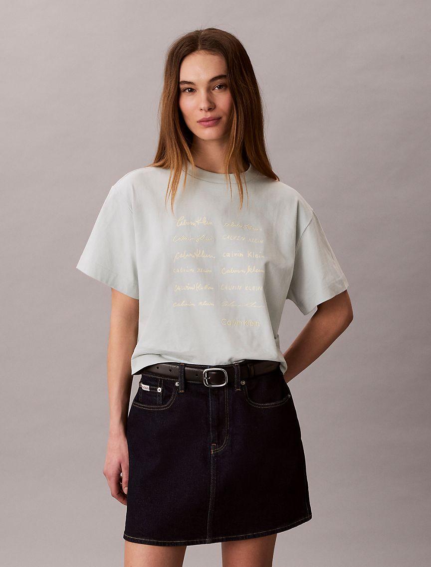 Logo Font Graphic Boxy T-Shirt Product Image