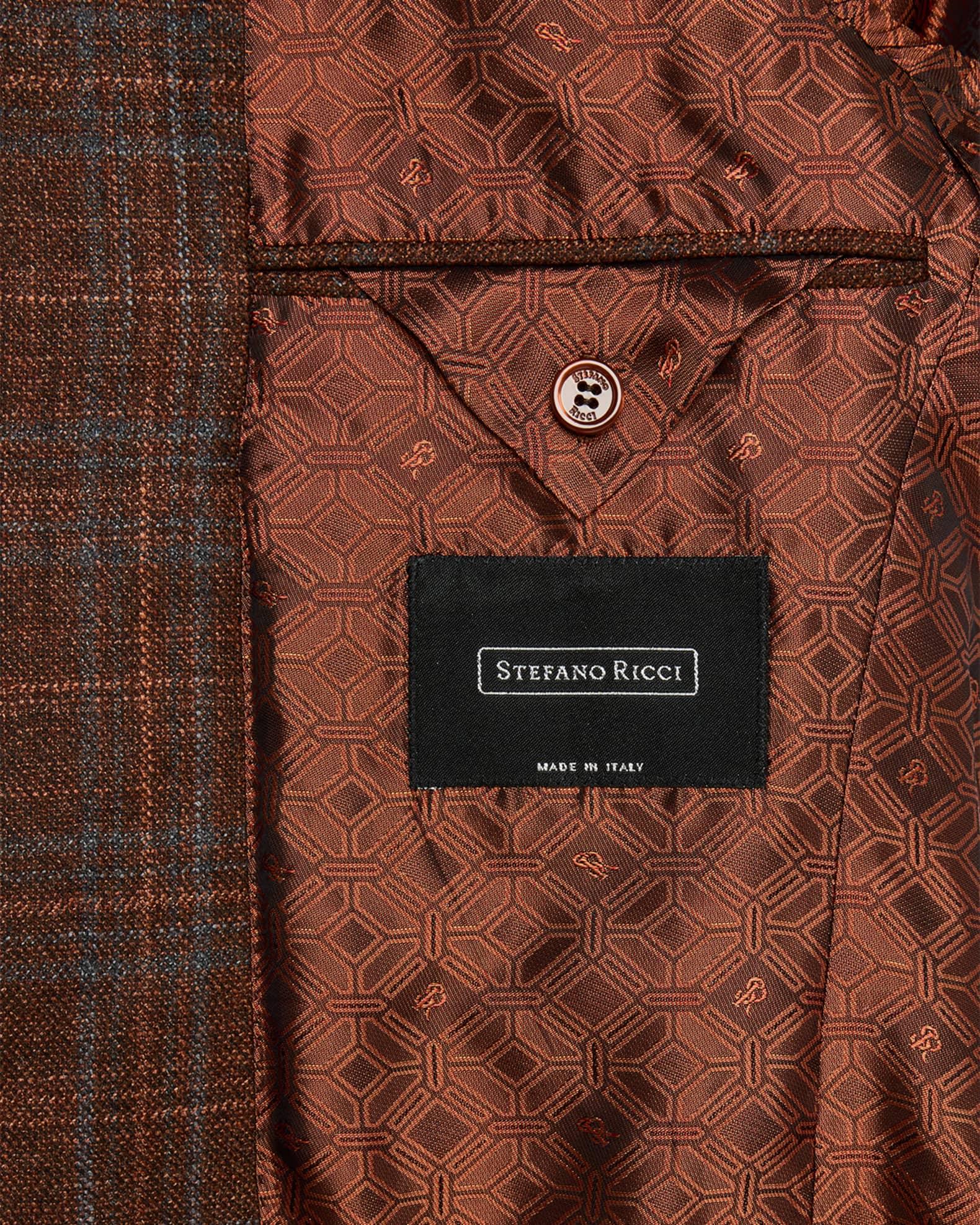 Men's Multi-Plaid Notch Lapel Sport Coat Product Image