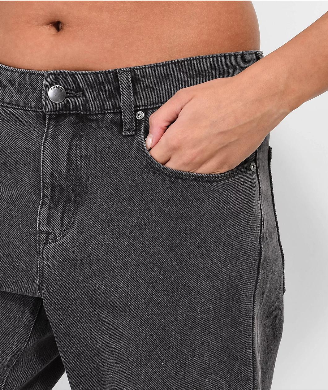 Empyre Zia Black Low-rise Vintage Straight Jeans Product Image