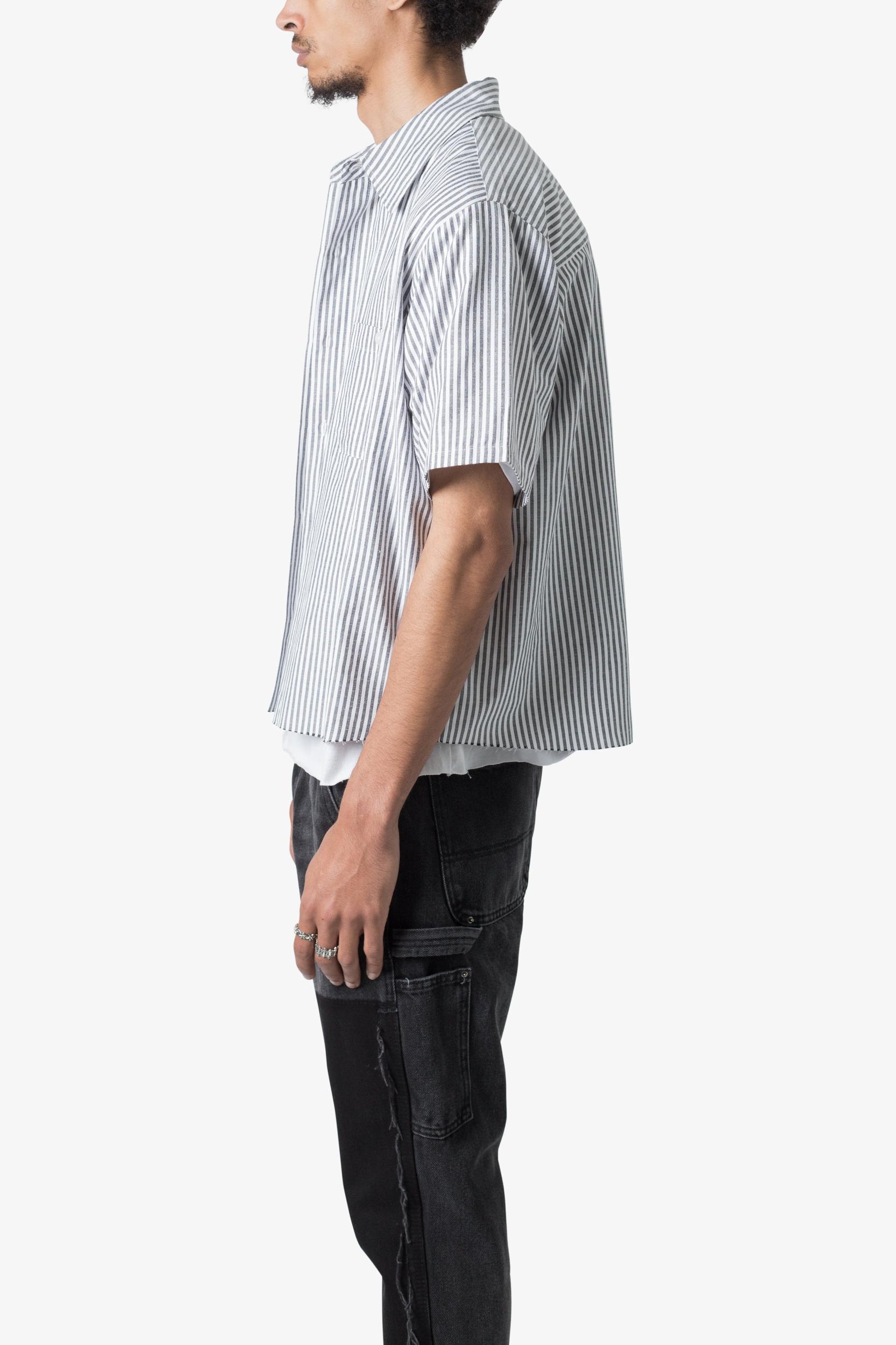 Striped S/S Shirt - Grey/White Product Image