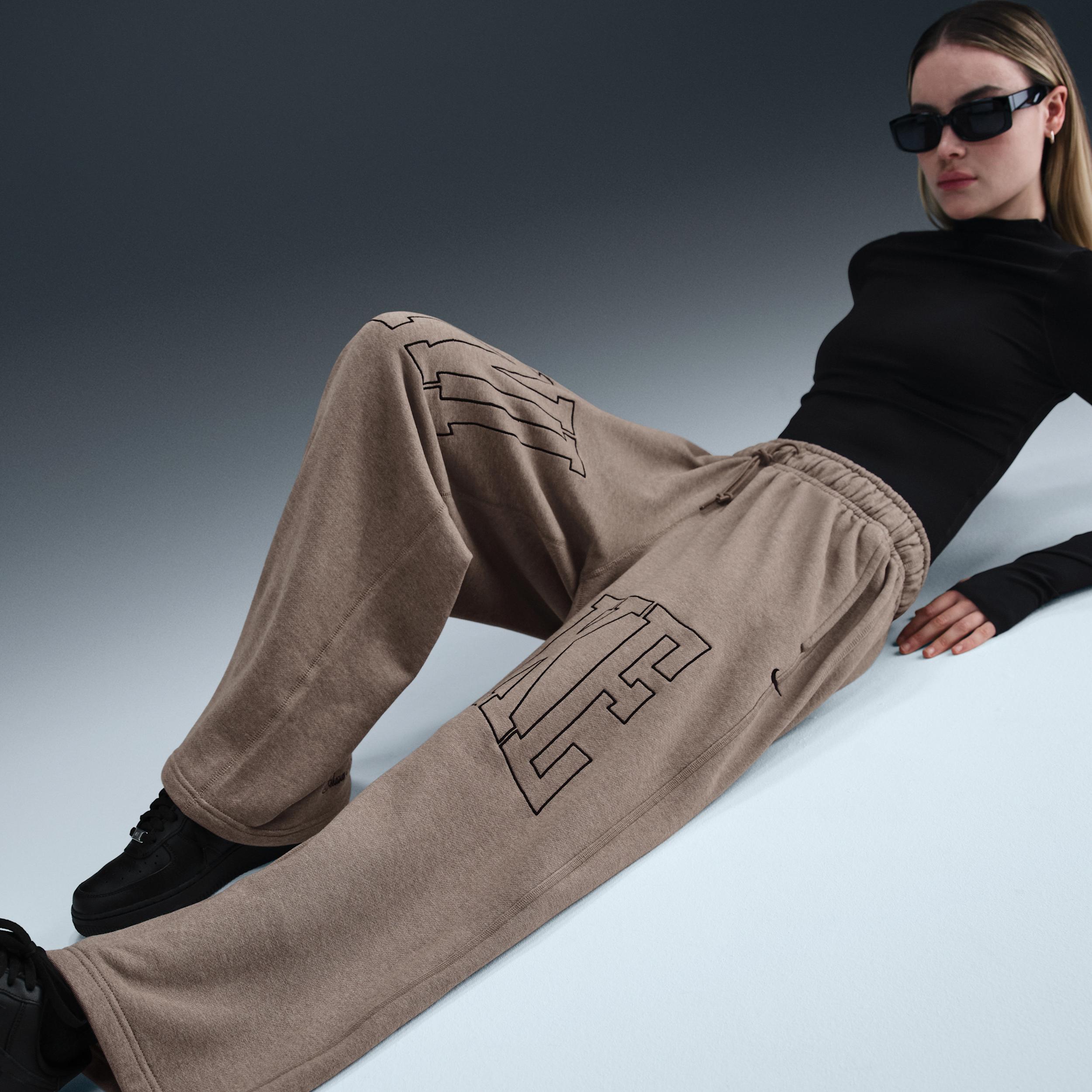 Nike Womens Nike Street OH Fleece Pants - Womens Mink Brown Product Image