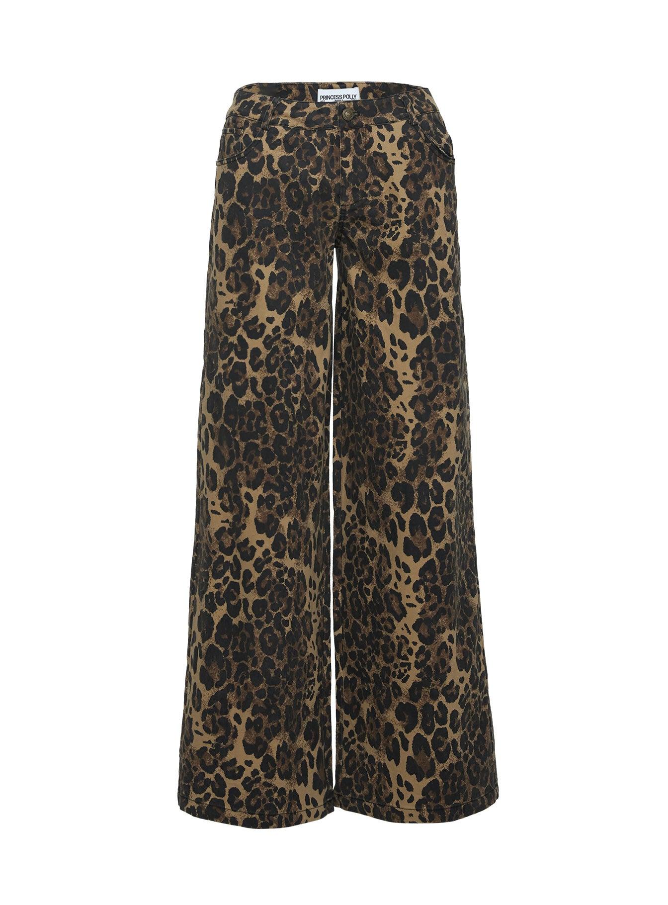 Pantar Low Rise Pants Leopard Product Image