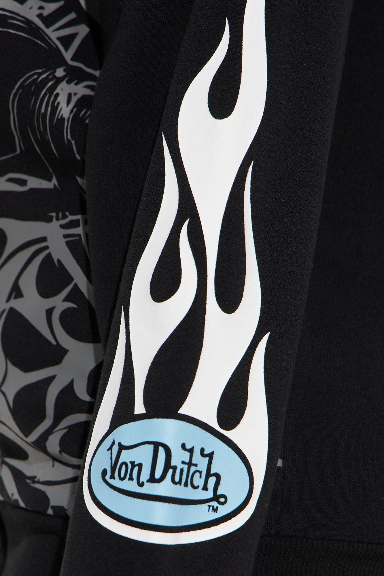 Von Dutch Car Show Zip Front Hoodie - Black/combo Product Image