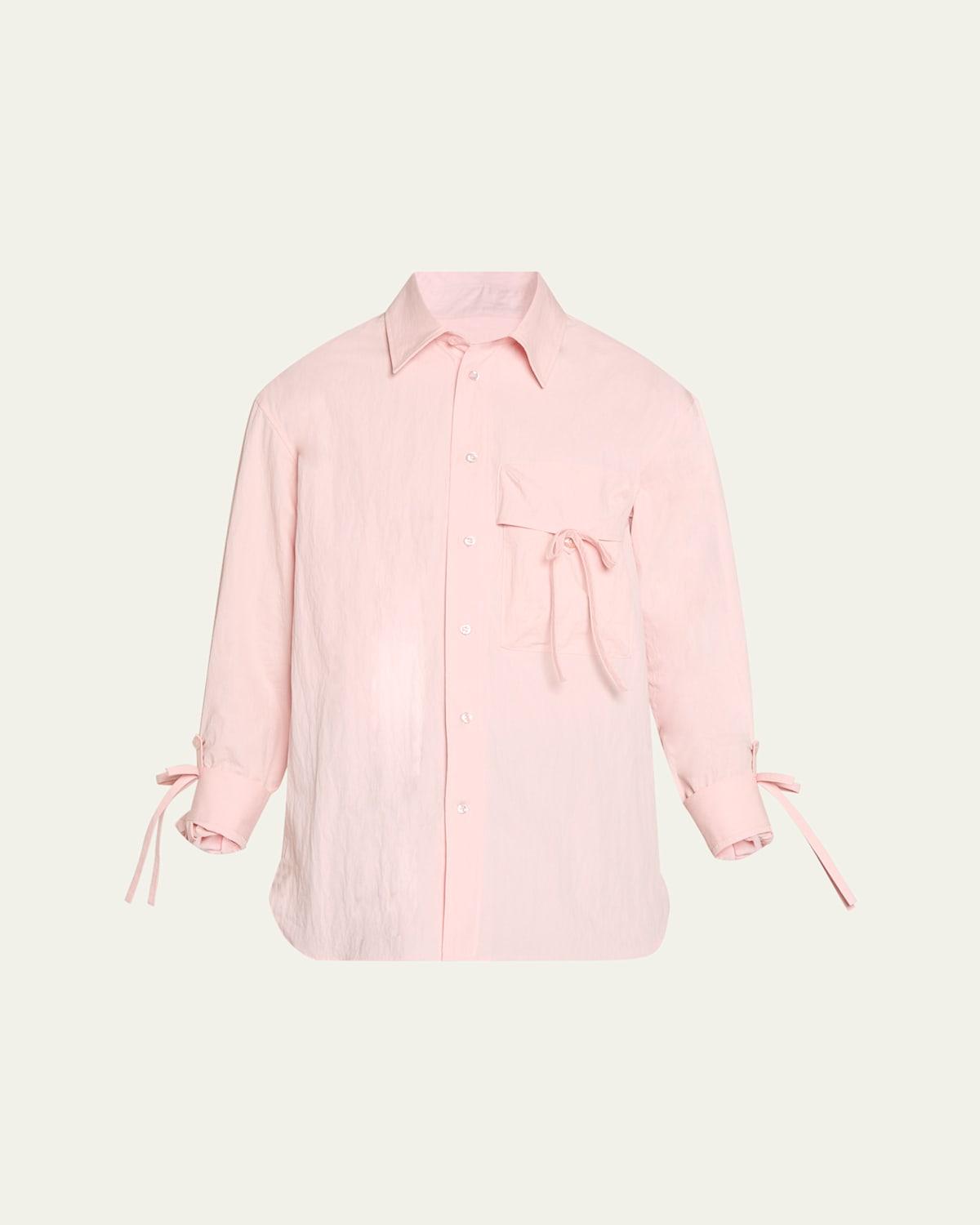 Men's Bow Detail Workwear Shirt Product Image