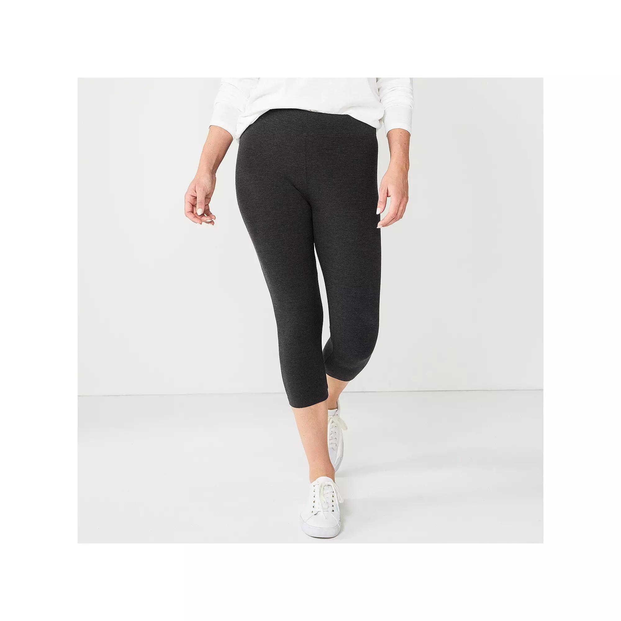 Women's Sonoma Goods For Life® Wide-Waistband Capri Leggings,  Product Image