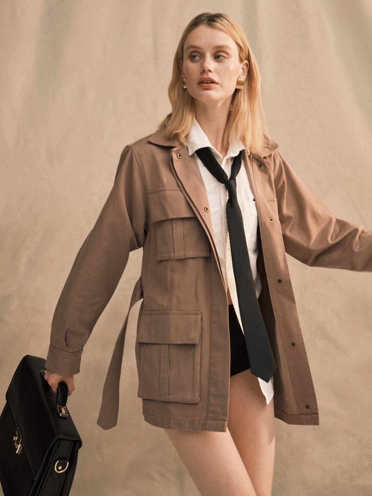 Tencel Twill Utility Jacket Female Product Image