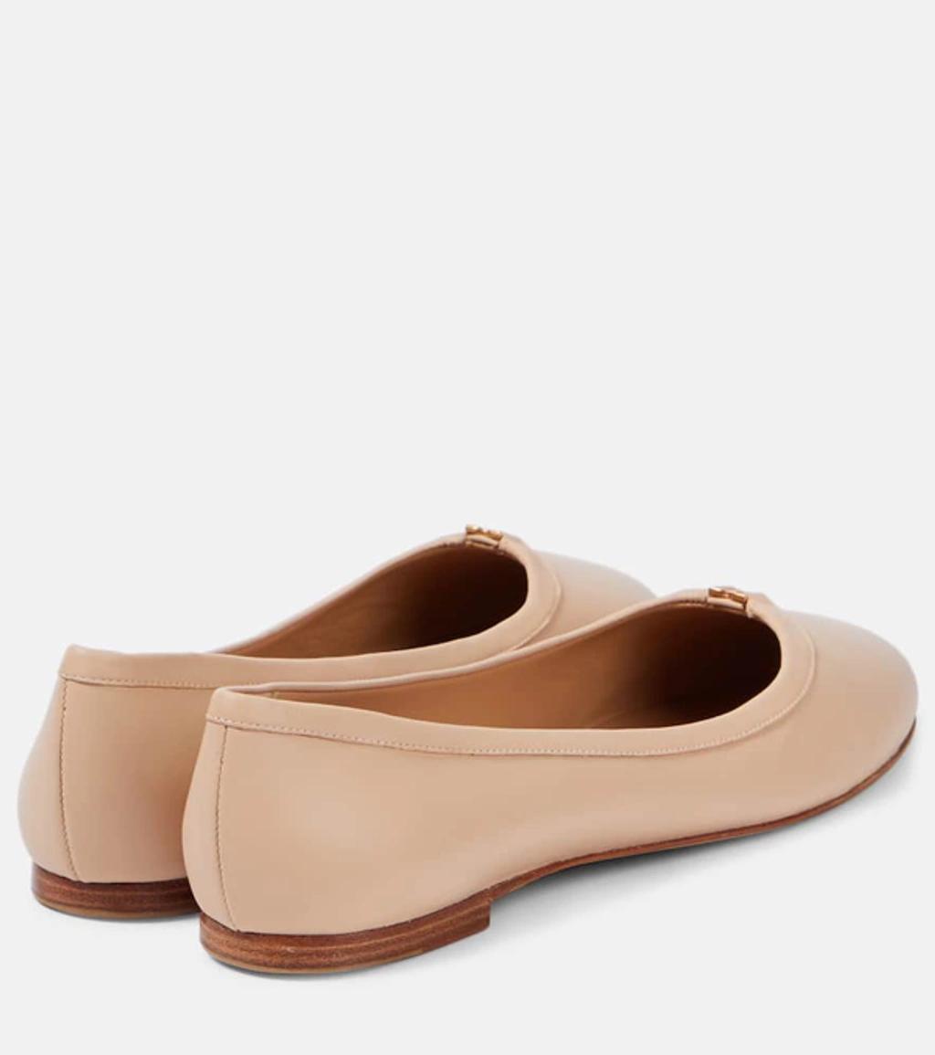 CHLOÉ Woman Ballet Flats Sand Size 9 Leather In Beige Product Image