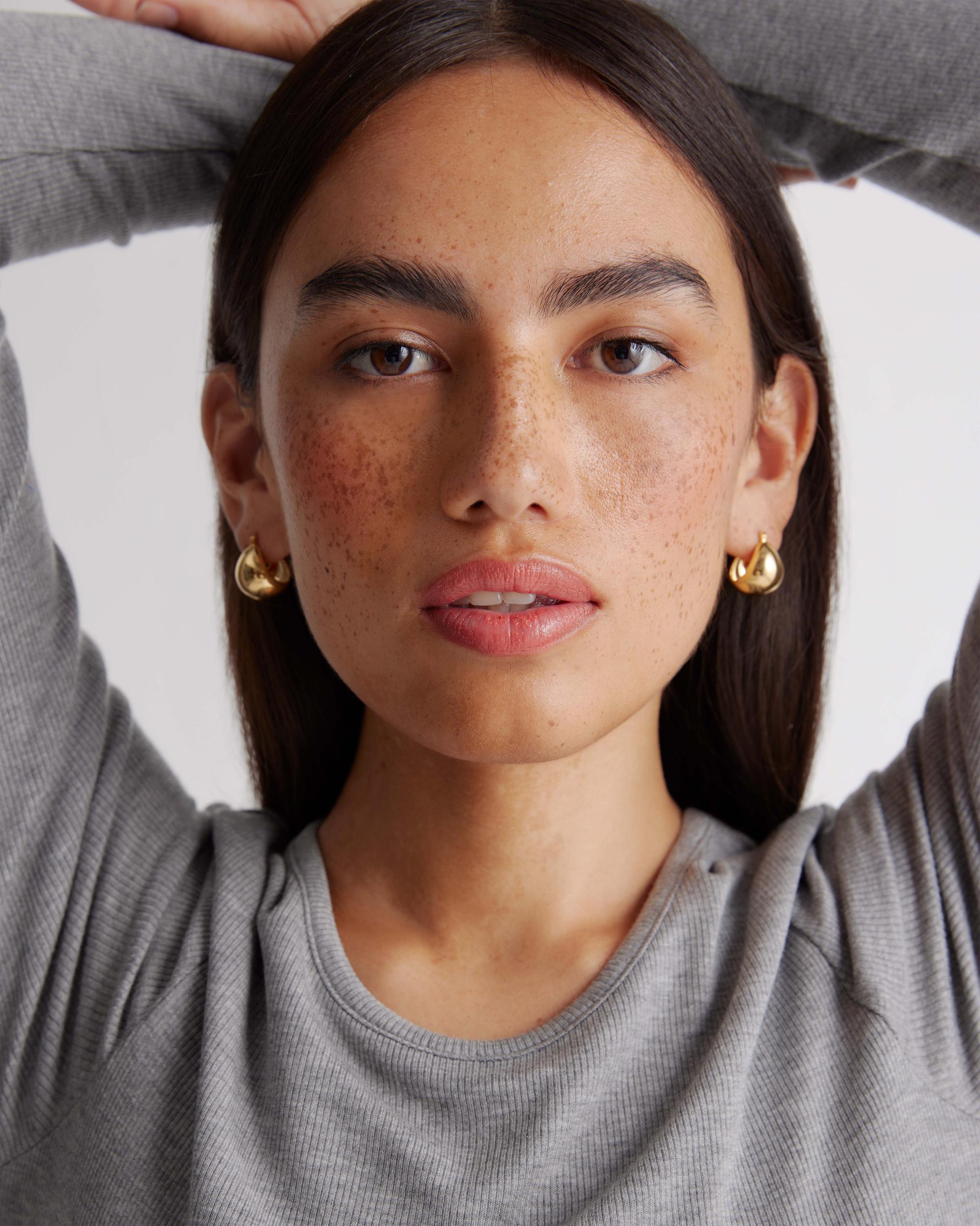 Quince | Women's Tencel Rib Knit Long Sleeve Dress Product Image