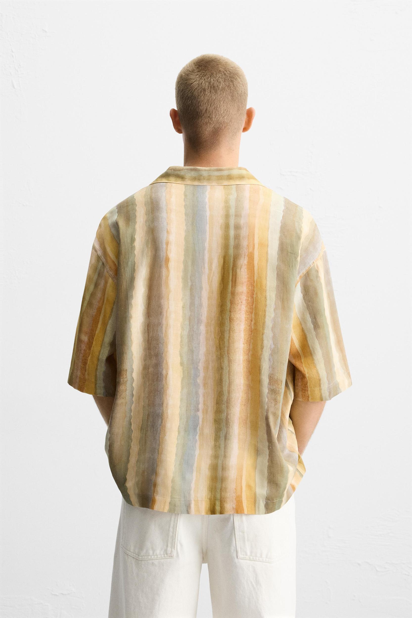 STRIPED PRINT SHIRT Product Image