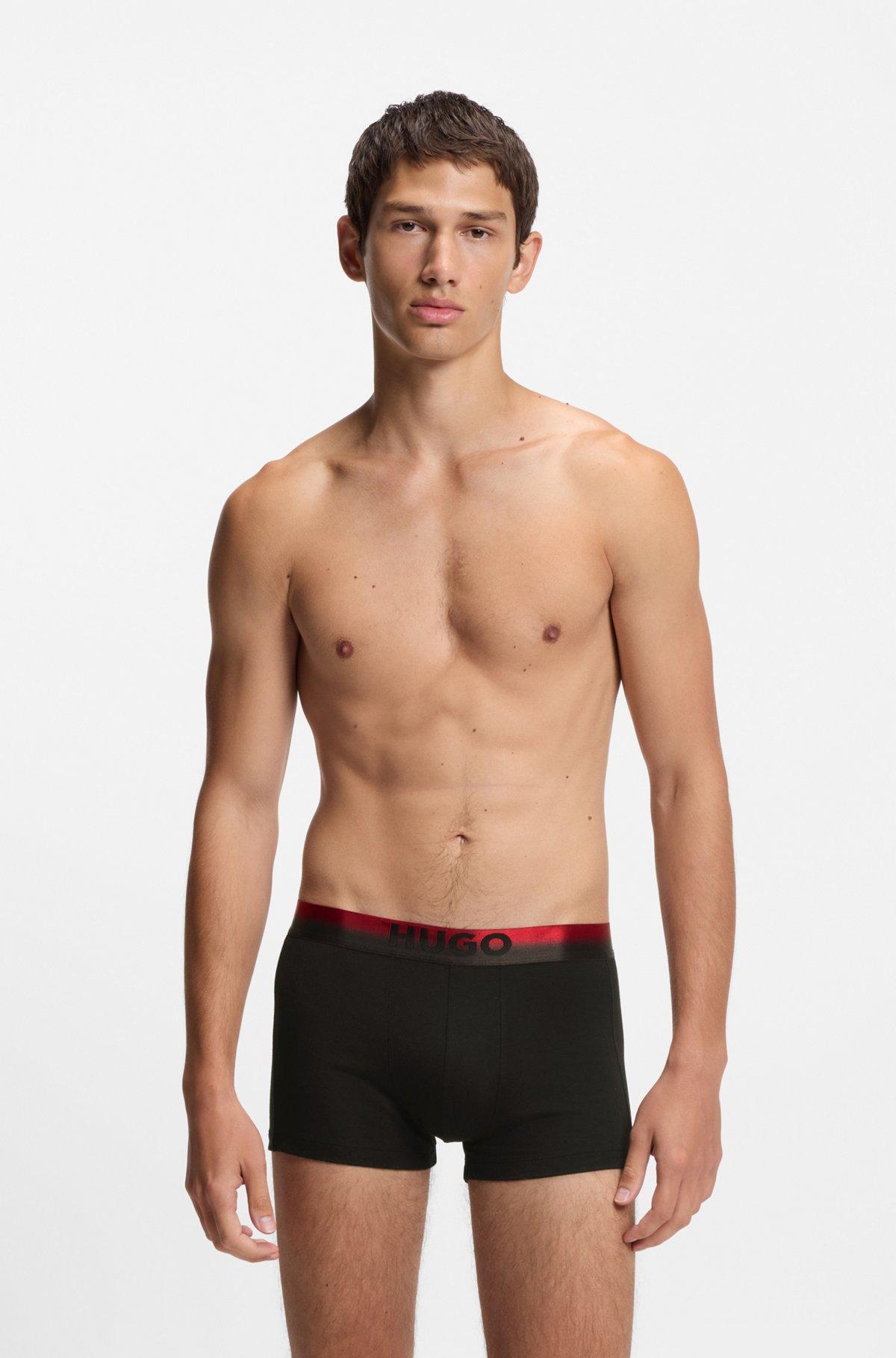 Three-pack of degradé-waistband trunks Product Image