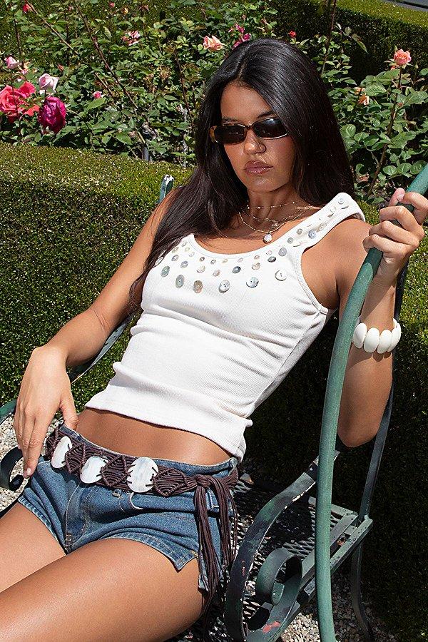 Edikted Beach Babe Scoop Tank Top Womens at Urban Outfitters Product Image