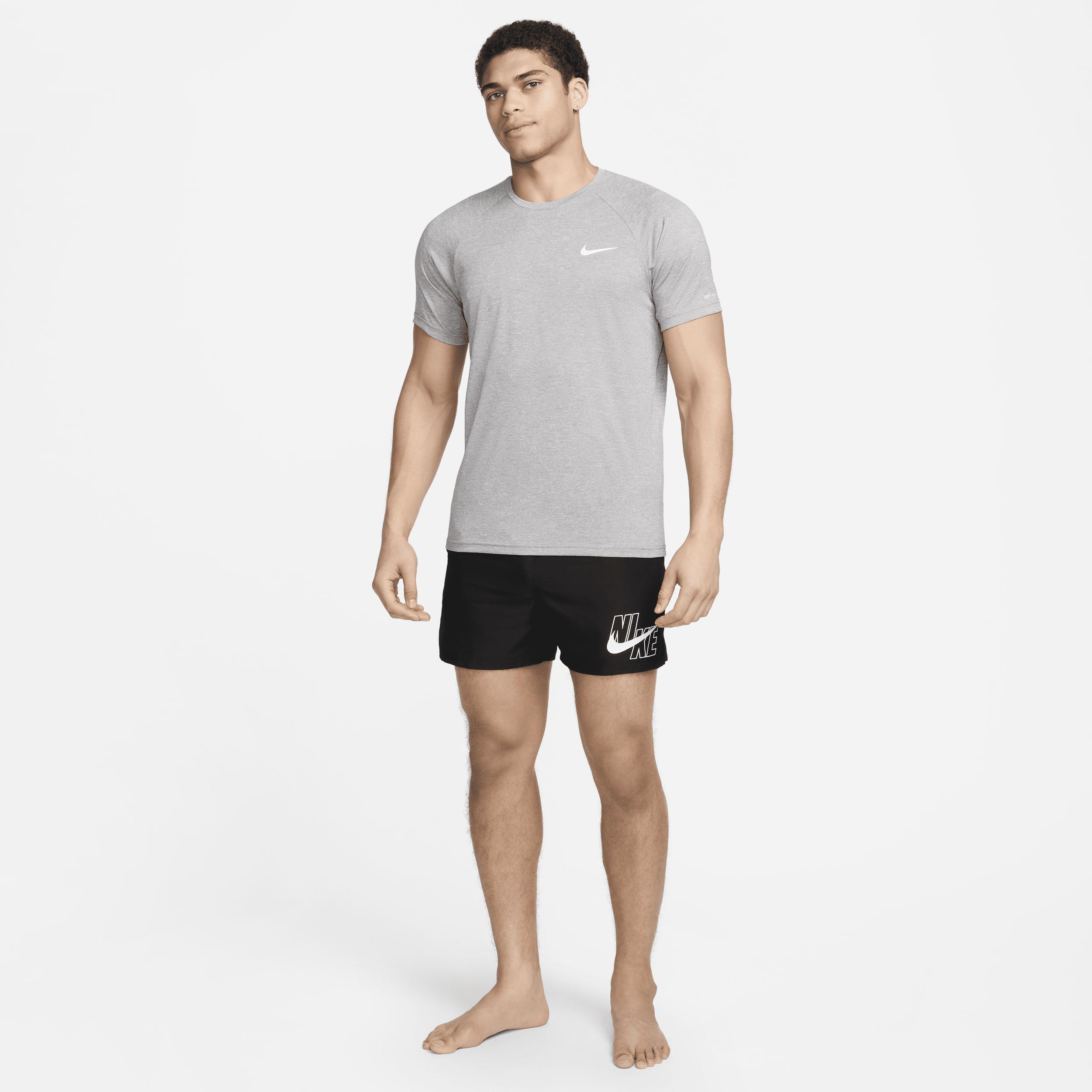 Nike Mens Heathered Short-Sleeve Hydroguard Swim Shirt | NESSA589-090 Product Image