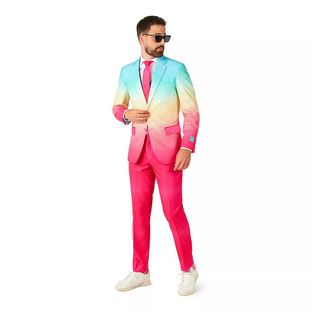Men's OppoSuits Slim-Fit Novelty Pattern Suit & Tie Set,  Product Image