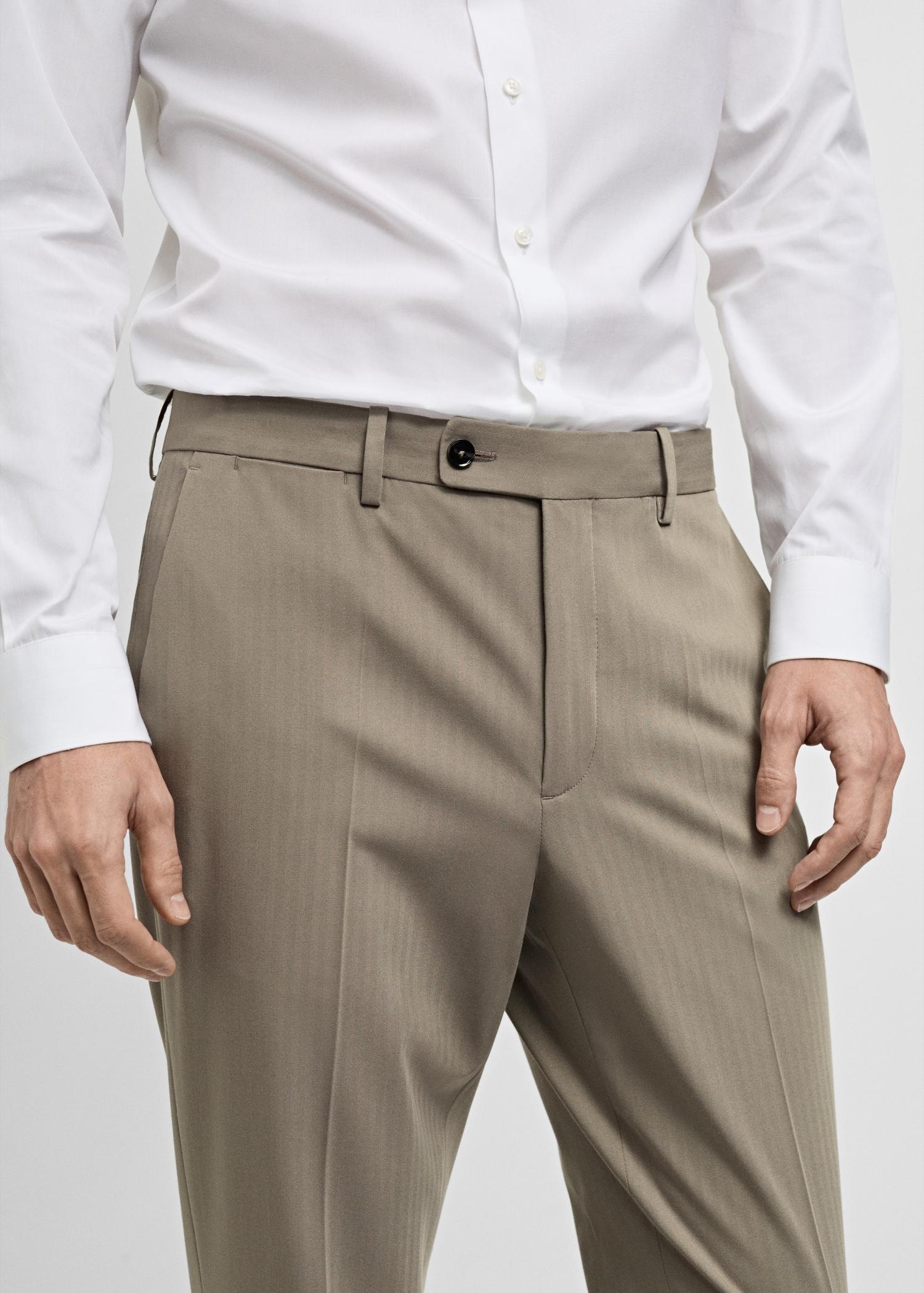 Monaco slim-fit suit pants - Men | MANGO USA Product Image