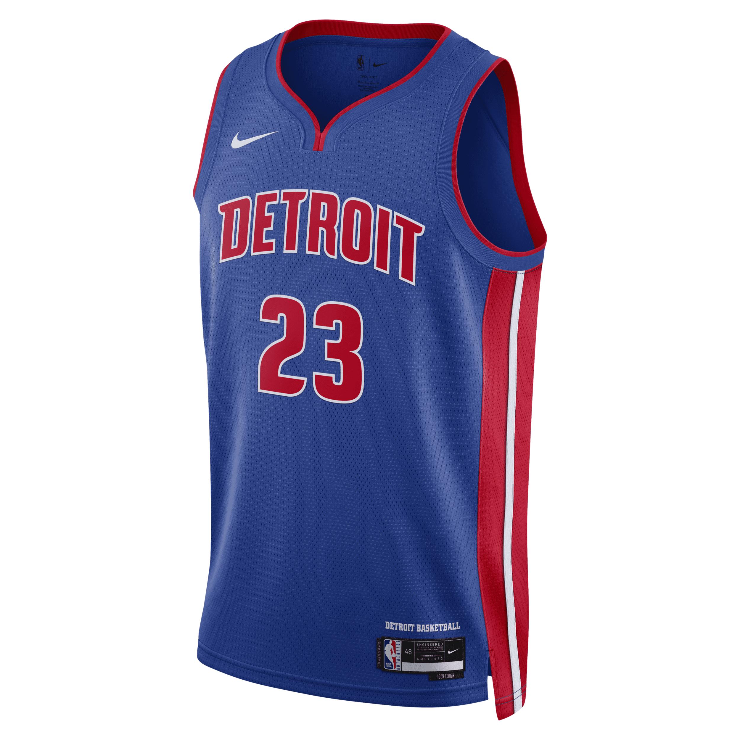 Detroit Pistons Icon Edition Nike Men's Dri-FIT NBA Swingman Jersey Product Image