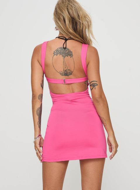 Petros Mini Dress Hot Pink Product Image
