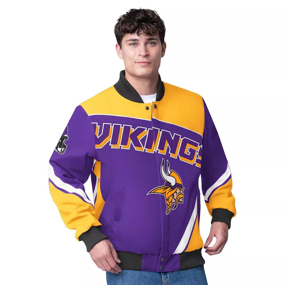Men's G-III Extreme  Purple Minnesota Vikings Maximum Racing Full-Zip Jacket, Size: 2XL Product Image