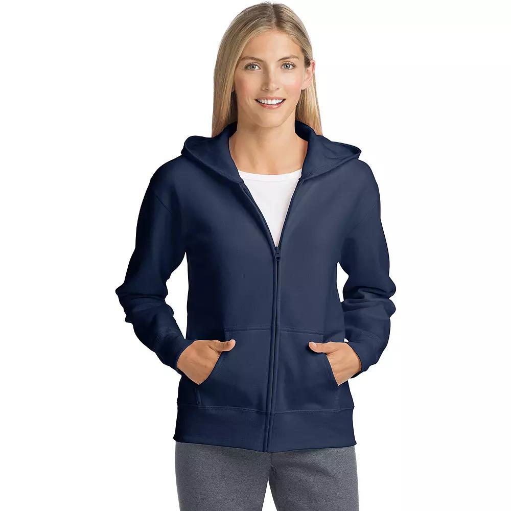 Women's Hanes® EcoSmart Full-Zip Hoodie Sweatshirt,  Product Image