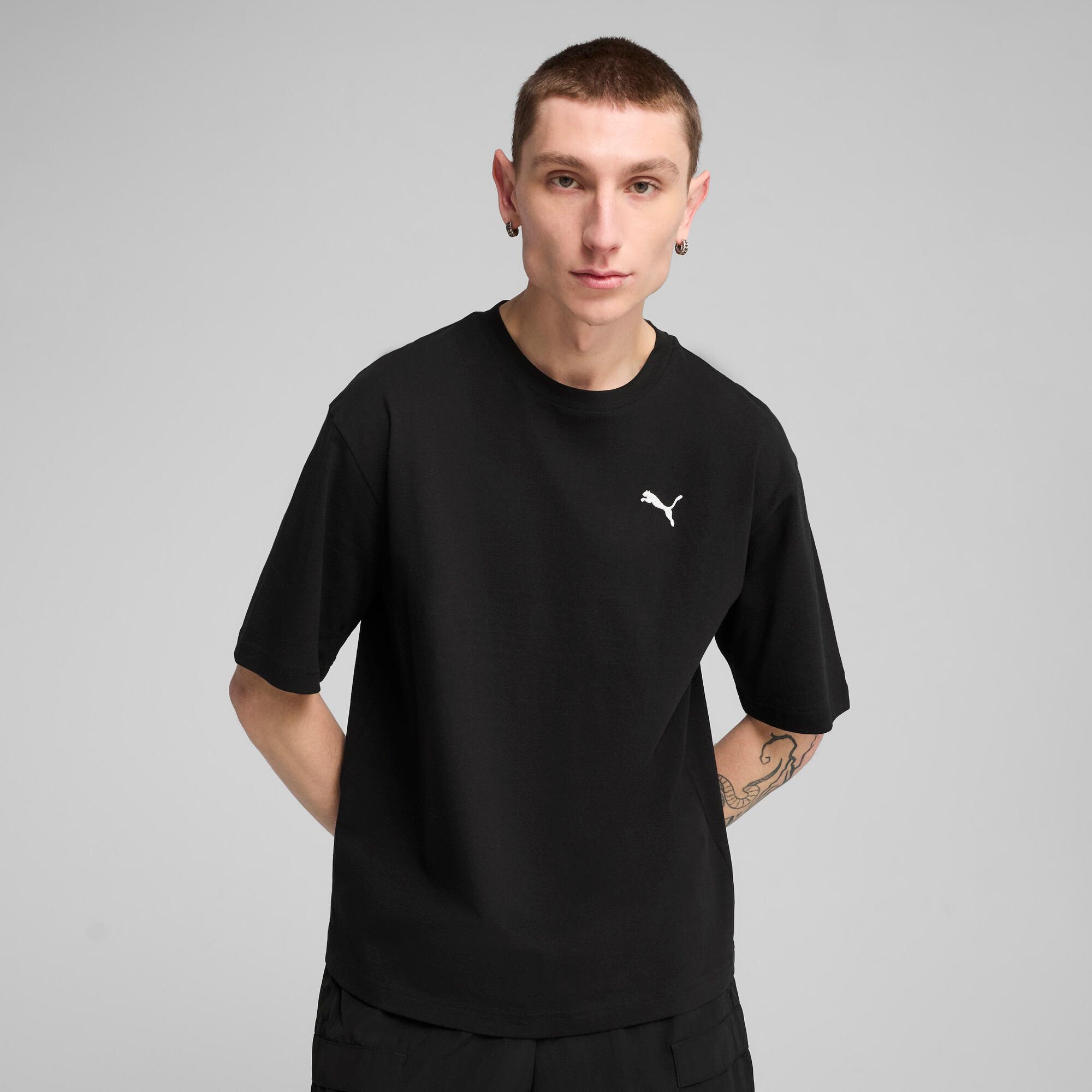 PUMA WARDROBE ESSENTIALS Men's Boxy T-Shirt Product Image