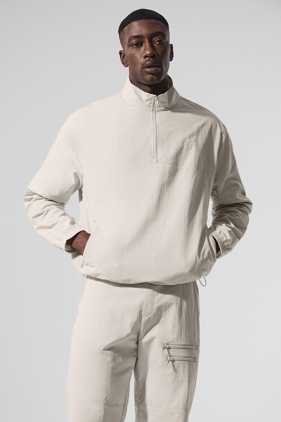 Light Weight Takeaway Track Pullover - Bone Male Product Image
