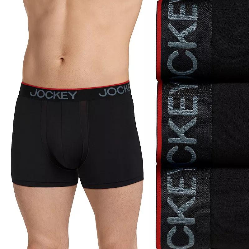 Men's Jockey® Chafe Proof Microfiber 3" Trunks 3-Pack,  Product Image