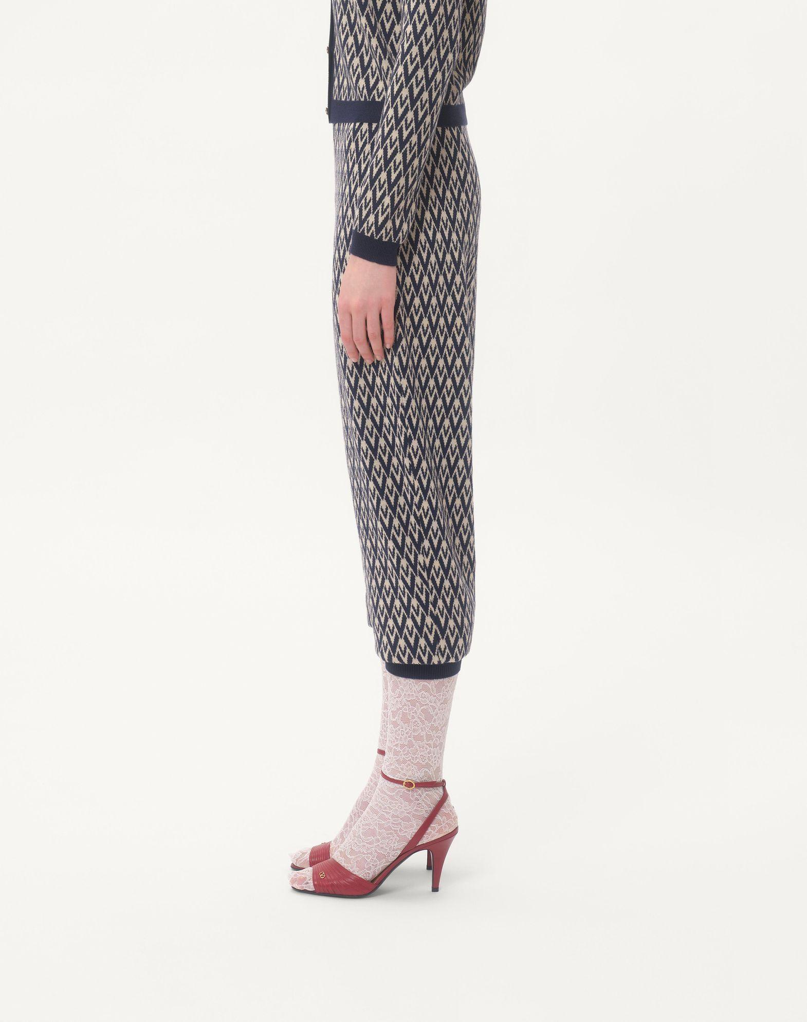 Toute La V Jacquard Wool Pants   Product Image