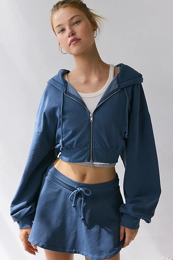 Out From Under Selene Cropped Zip-Up Hoodie Sweatshirt Womens at Urban Outfitters Product Image