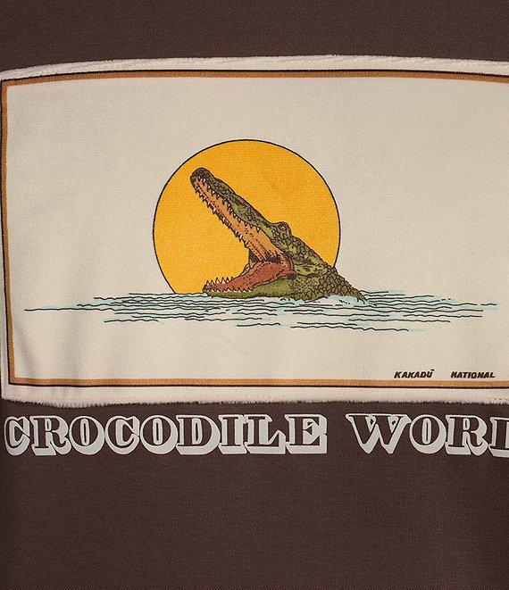 Murano Crocodile World Collection Slim Fit Velour Patch Short Sleeve T-Shirt Product Image