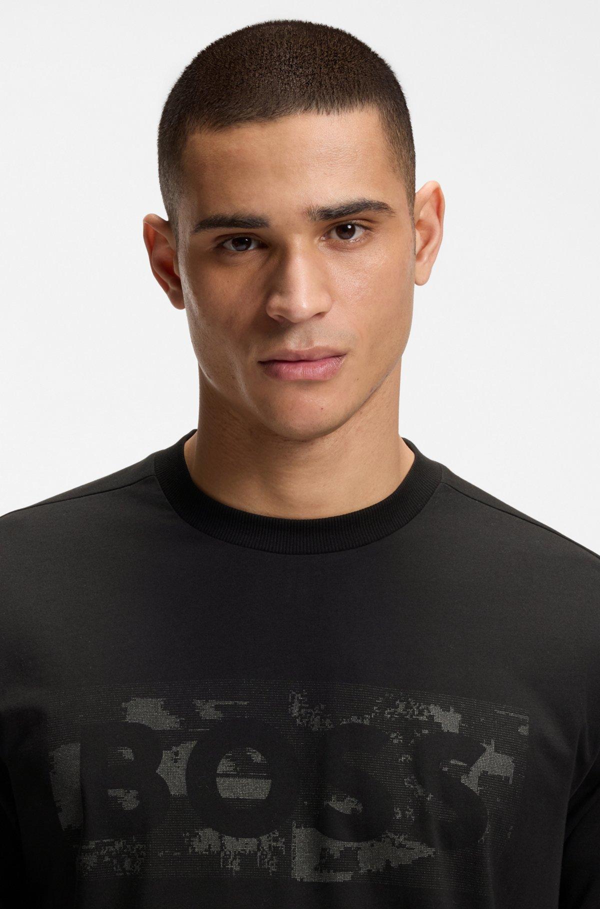 Logo-artwork T-shirt in stretch cotton Product Image