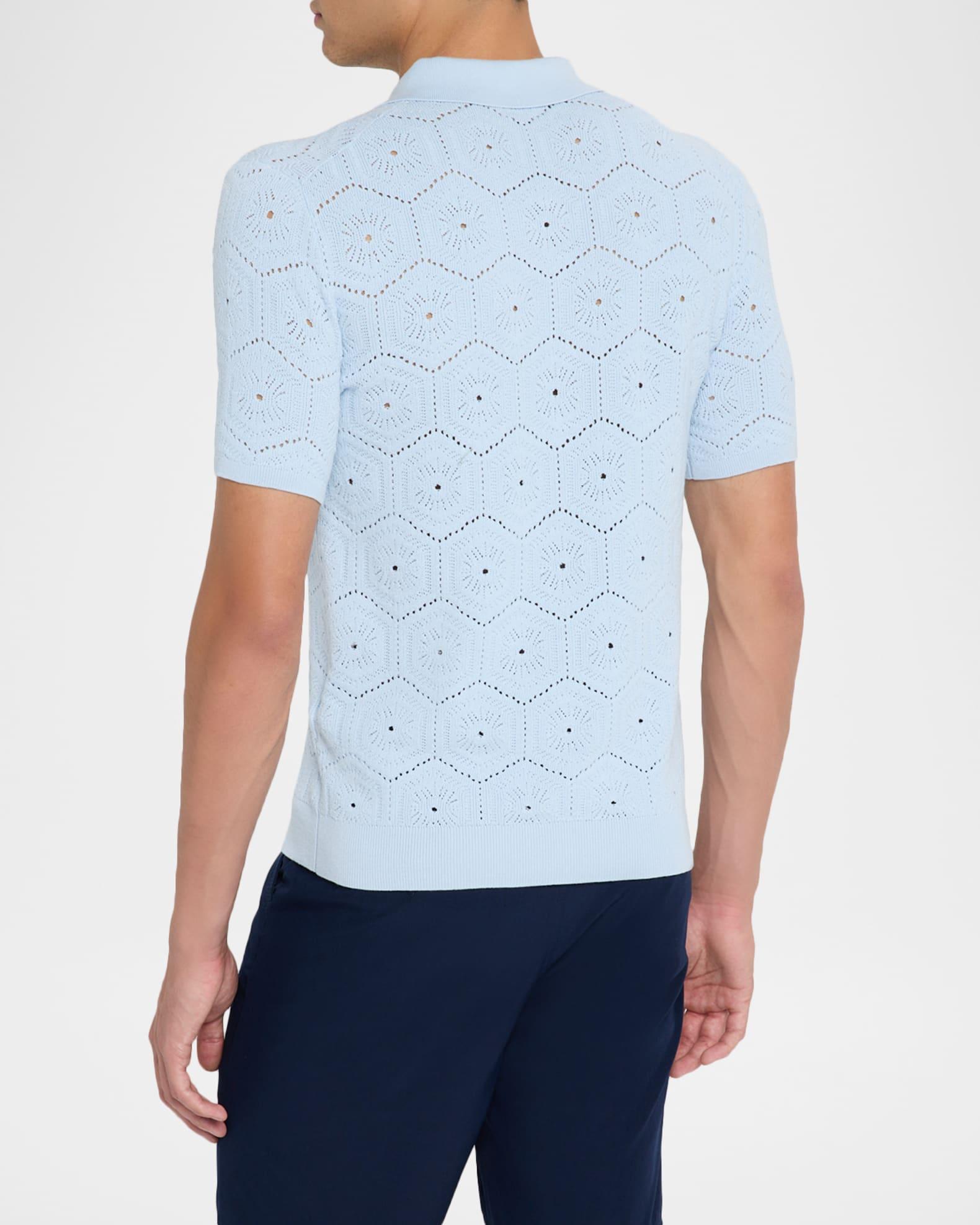 Men's Royce Geometric Crochet Camp Shirt Product Image