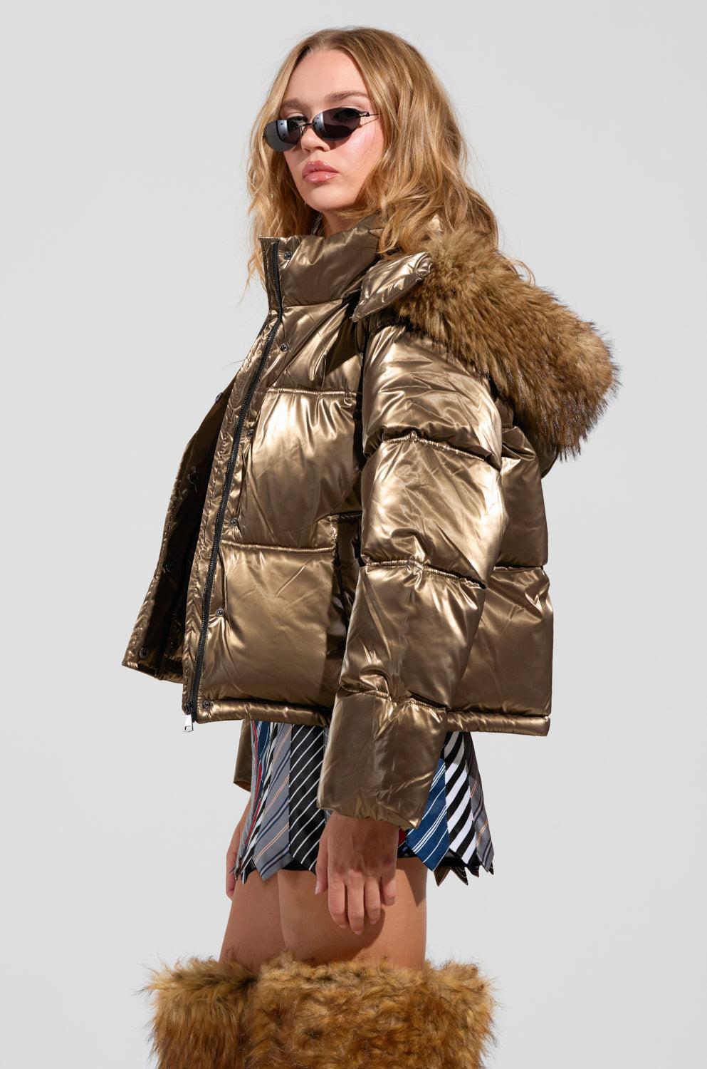 CAPRI FUR TRIM PUFFER Product Image