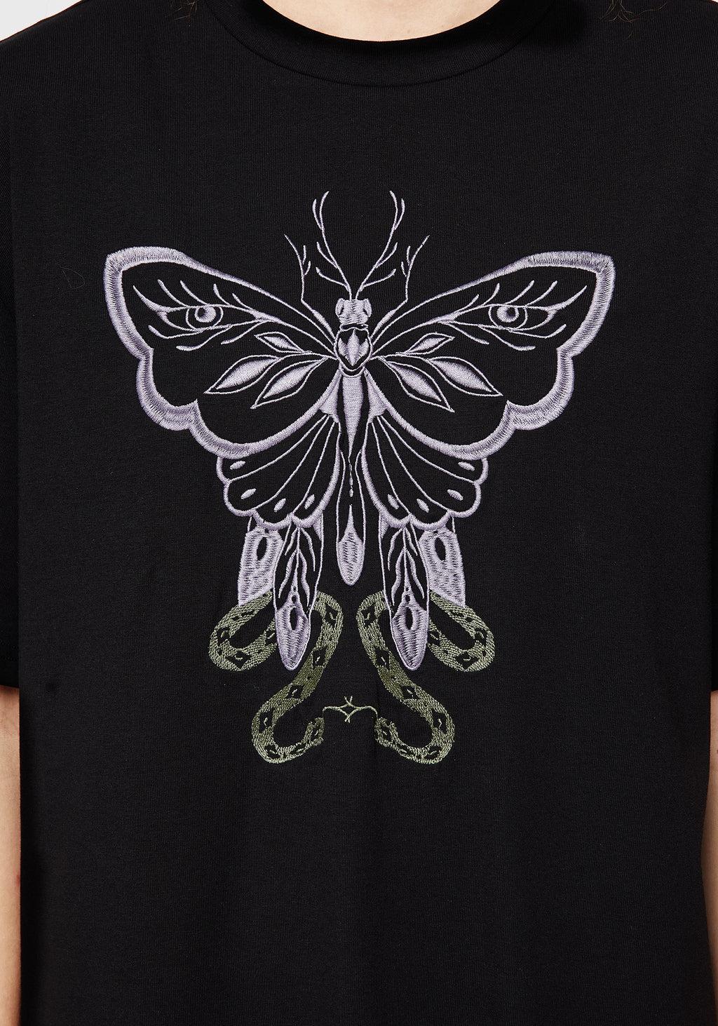 Mimicry Embroidered Mini Tee Dress Product Image